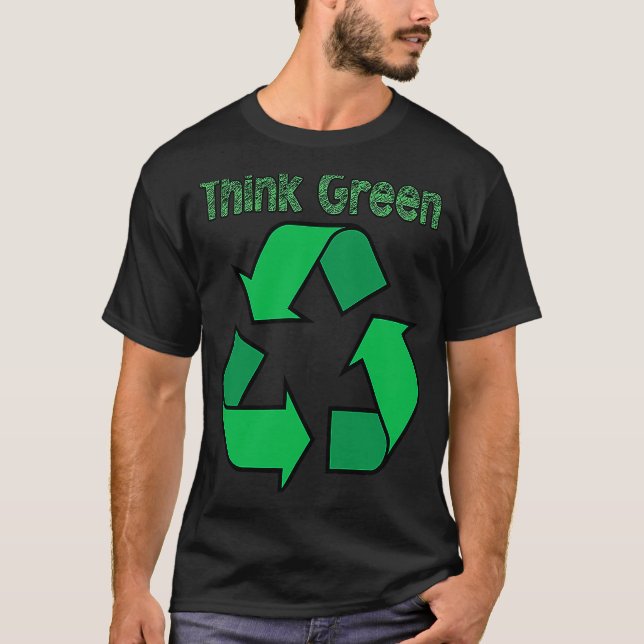 Camiseta Reciclaje verde 1 (Anverso)