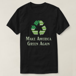 Camiseta Reciclando símbolo haga el verde de América otra