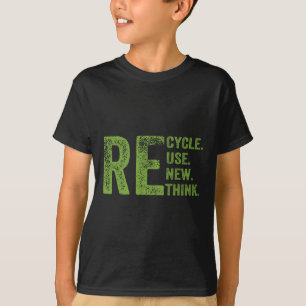 Camiseta Reciclar la reutilización Renovar la reconsideraci