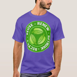 Camiseta Reciclar la reutilización Repensar 2