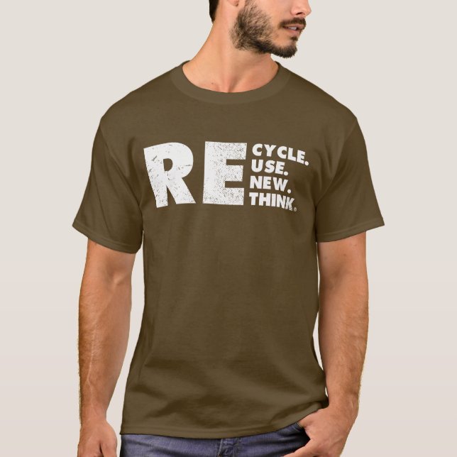 Camiseta Reciclar reutilizar repensar (Anverso)