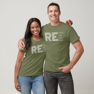Camiseta Reciclar reutilizar repensar crisis ambiental