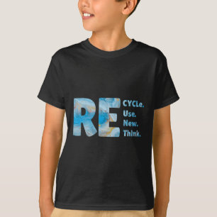 Camiseta Reciclar reutilizar repensar crisis de repensar E
