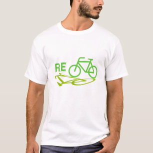 Camiseta Recicle el diseño de la bici