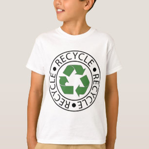 Camiseta Recicle el logotipo verde de Ceter