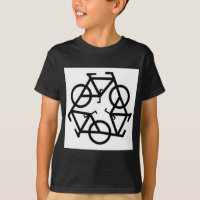 Recicle el símbolo del logotipo de la bicicleta