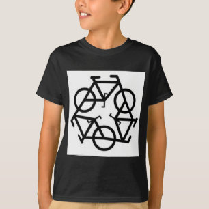 Camiseta Recicle el símbolo del logotipo de la bicicleta