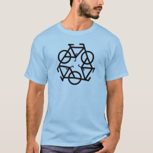 Camiseta Recicle el símbolo del logotipo de la bicicleta