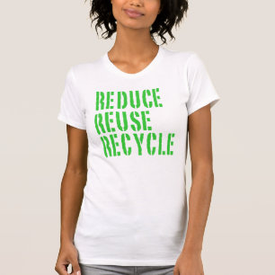 Camiseta Recicle la reutilización reducen