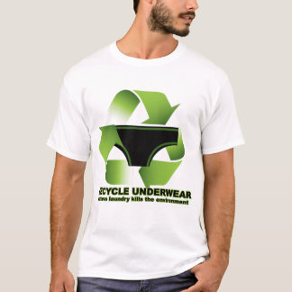 Camiseta Recicle la ropa interior