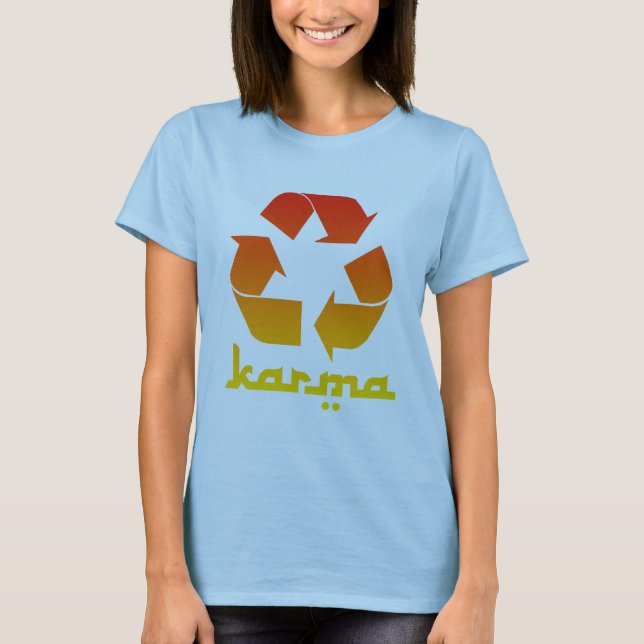 Camiseta Recicle las KARMAS (Anverso)