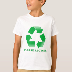 Camiseta Recicle por favor. Reciclaje de conciencia. Va el