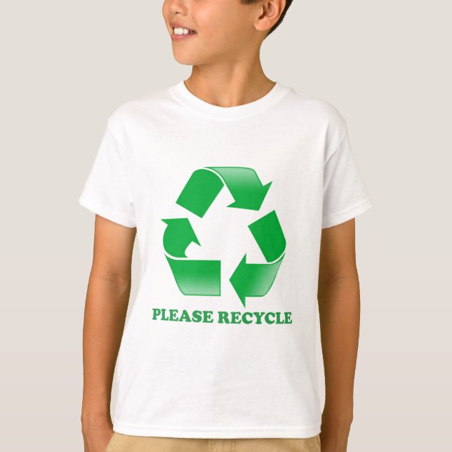 Camiseta Recicle por favor. Reciclaje de conciencia. Va el (Anverso)