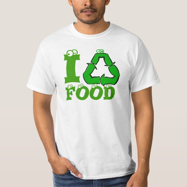 Camiseta Reciclo la comida (Anverso)