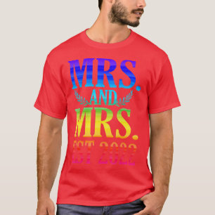 Camiseta Recién Casada, Boda Lesbiana, Señora.