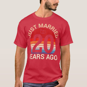 Camiseta Recién Casada Hace 20 Años Hus Esposa Casada Con A