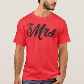 Camiseta recién casada señora esposa novia compromiso luna