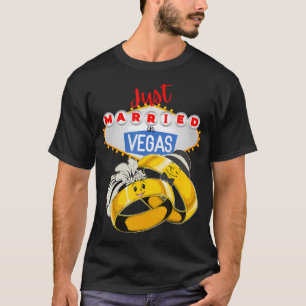Camiseta Recién casado en VEGAS boda de Las Vegas BRIDE GRO
