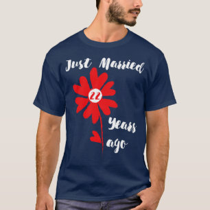 Camiseta Recién Casado Hace 22 Años, Boda Familiar, Esposa
