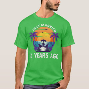 Camiseta Recién Casado Hace 25 Años Que Coincide Con El 25º