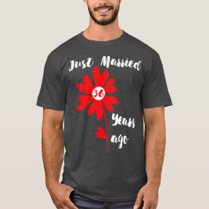 Camiseta Recién Casado Hace 36 Años, Boda Familiar, Esposa