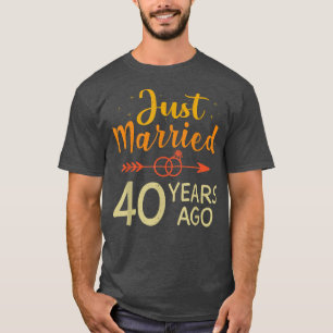 Camiseta Recién casado hace 40 años, pareja romántica 40 An