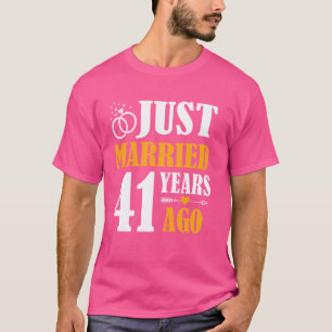 Camiseta Recién casado hace 41 años, 41° aniversario Boda
