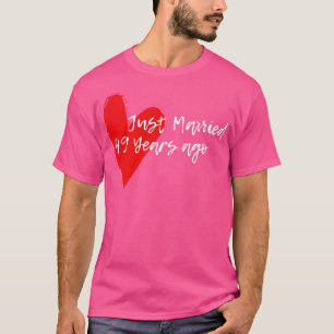 Camiseta Recién Casado Hace 49 Años Esposa Hus Aniversario 