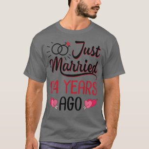 Camiseta Recién casado hace 4 años, Boda Aniversario Husba