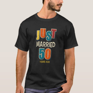 Camiseta Recién casado hace 50 años, 50 aniversario del Bod