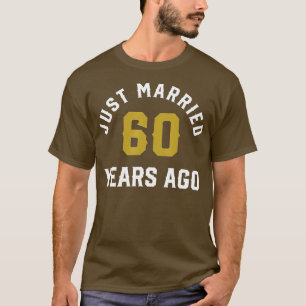 Camiseta Recién casado hace 60 años, marido y mujer