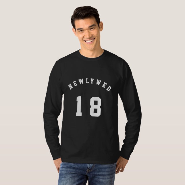 Camiseta Recién casados 18 novios (Anverso completo)
