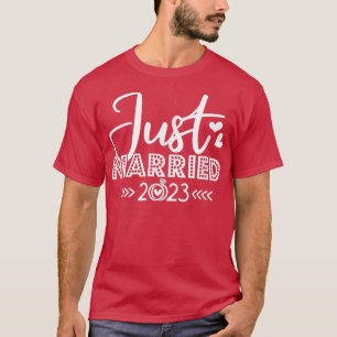 Camiseta Recién Casados 2023 Boda Luna de Miel Novio Novia 