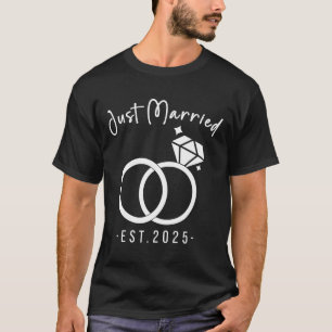 Camiseta Recién casados 2025 Novia y Novio Planificadores d