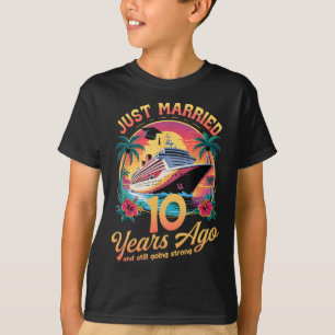Camiseta Recién casados hace 10 años Pareja romántica a jue