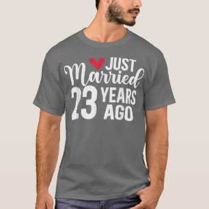 Camiseta Recién casados hace 23 años coincidiendo con su an