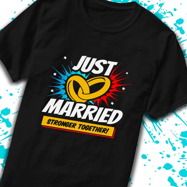 Camiseta Recién casados - Pareja de luna de miel de boda -  (Subido por el creador)