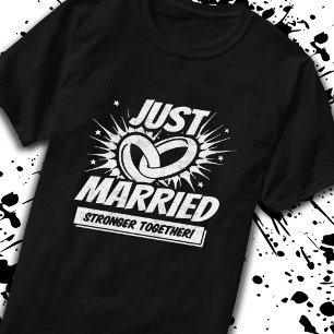 Camiseta Recién casados - Pareja de luna de miel de boda - 