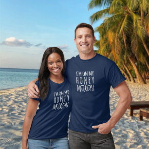 Camiseta Recién Casados Personalizados Estoy De Luna De Mie