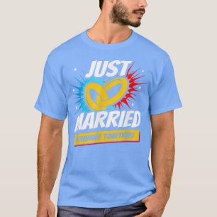 Camiseta Recién casadosLuna de mielNovia NovioRecién casado