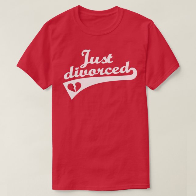Camiseta Recién divorciado (Diseño del anverso)