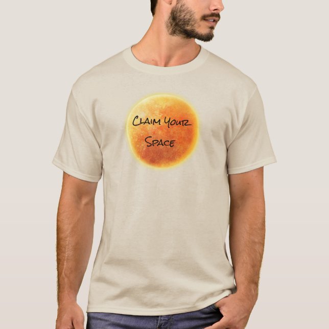 Camiseta "Reclama tu espacio" Audaz empoderamiento de Risin (Anverso)