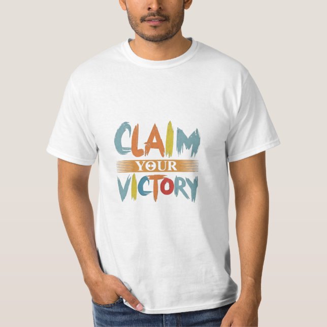 Camiseta reclama tu victoria (Anverso)