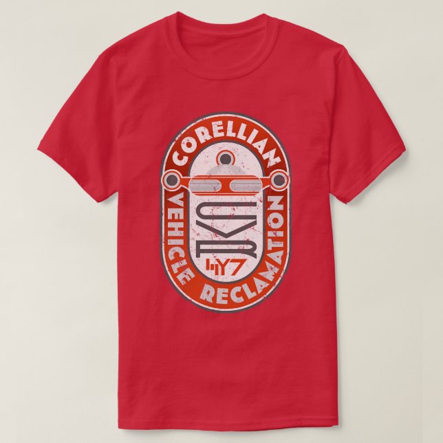 Camiseta Reclamación de vehículos corelianos (Diseño del anverso)