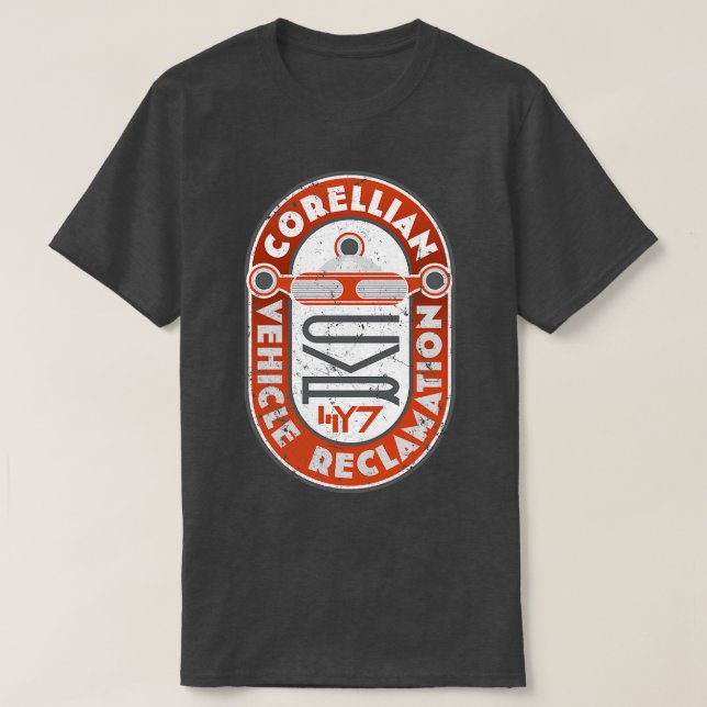 Camiseta Reclamación de vehículos corelianos (Diseño del anverso)