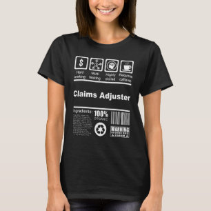 Camiseta Reclamaciones Hechos Nutricionales Ajustadores Par
