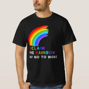 Camiseta Reclamar El Arcoiris Decir No A Despertar A Lgbt G