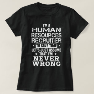 Camiseta Reclutador de recursos humanos