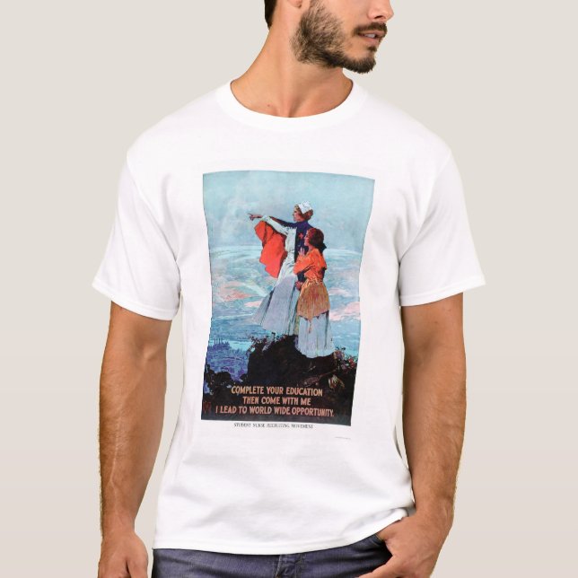Camiseta Reclutamiento de la enfermera de estudiante (Anverso)