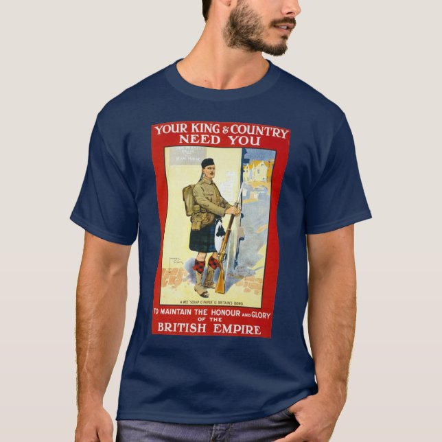 Camiseta Reclutamiento escocés (Anverso)
